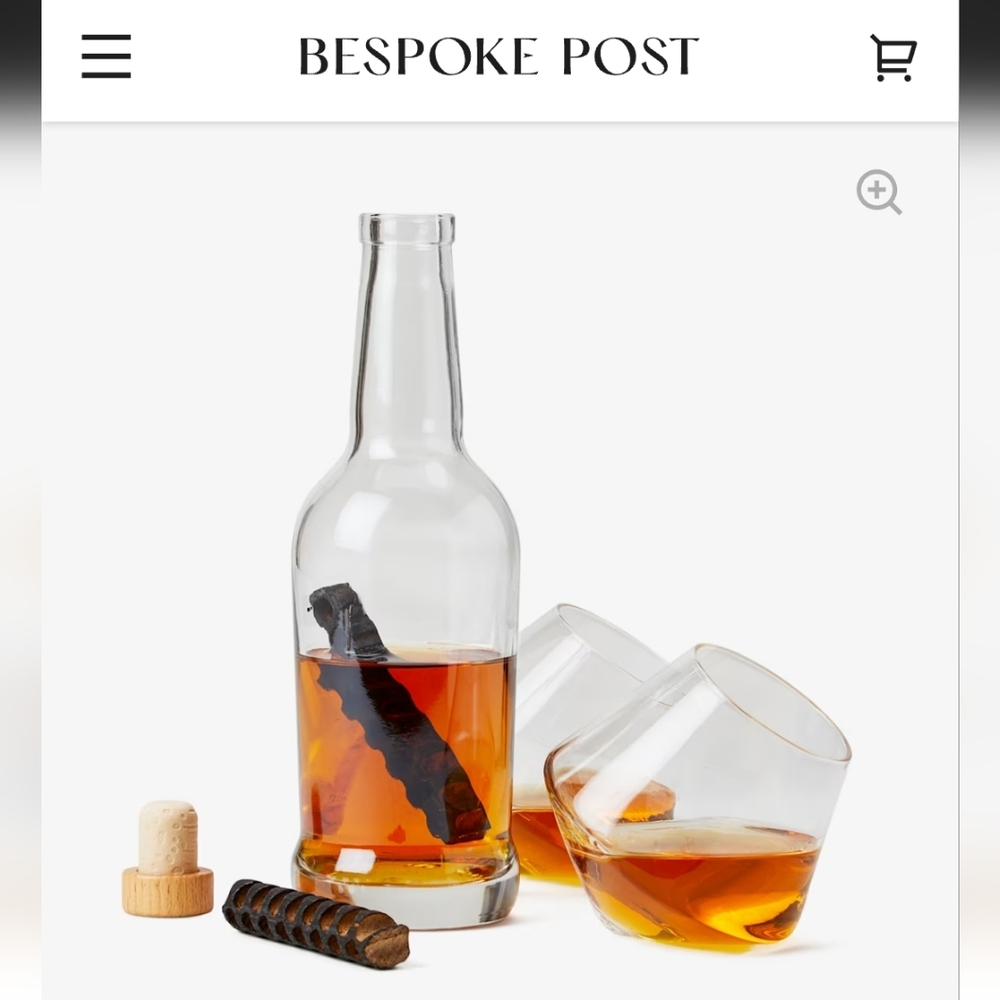 New In BOX Bespoke Post Hand Blown ITALIAN lead Free crystal glass Set